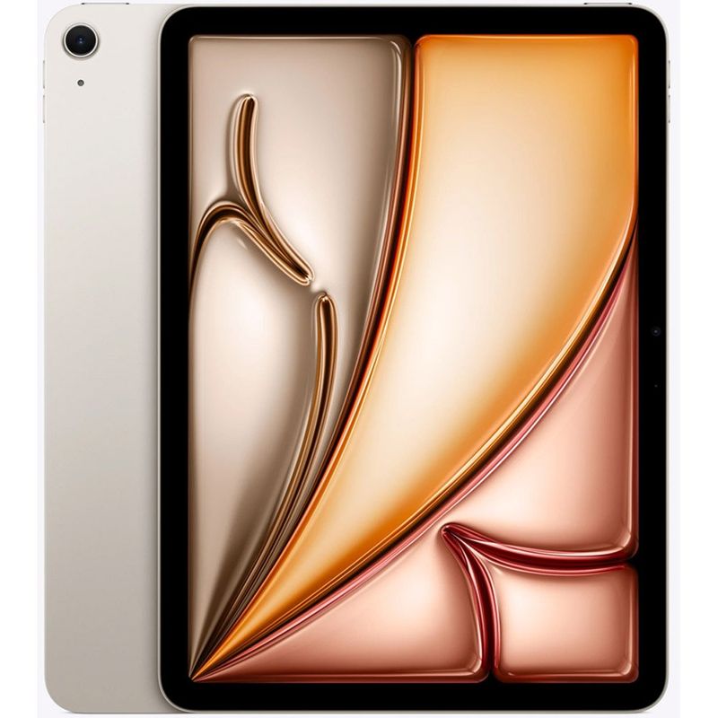 apple ipad air m3 256gb tela 11" starlight branco at-bi