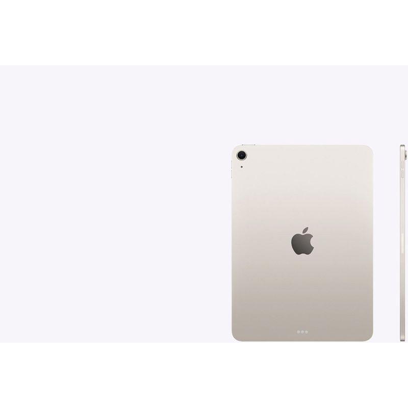 apple ipad air m3 256gb tela 11" starlight branco at-bi