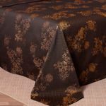 kit colcha queen branyl 3 peças dalia preto e mostarda 235x260cm (mp)