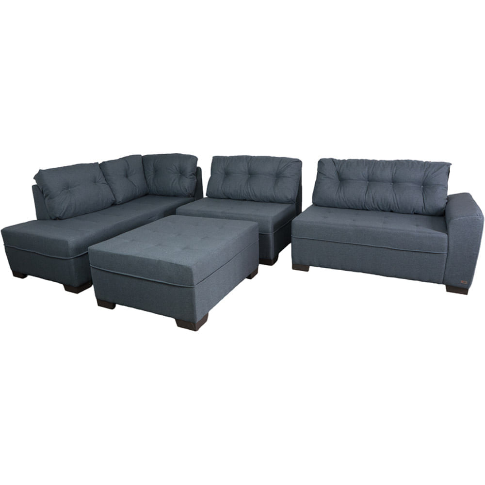 ゅーぅ ソファ Sofá Retrátil Reclinável Zurique Suede Velut com Molas