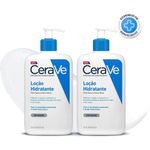 kit loção hidratante corporal cerave pele seca e extra seca 473ml 2 unidades
