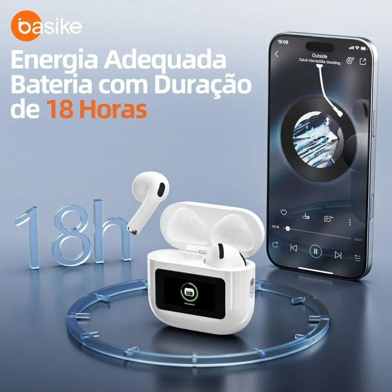 fone de ouvido bluetooth basike fon-6694 branco (mp)