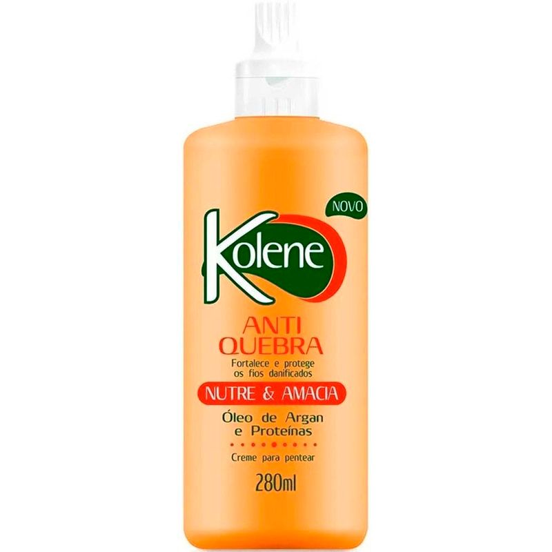 creme para pentear kolene antiquebra 280ml