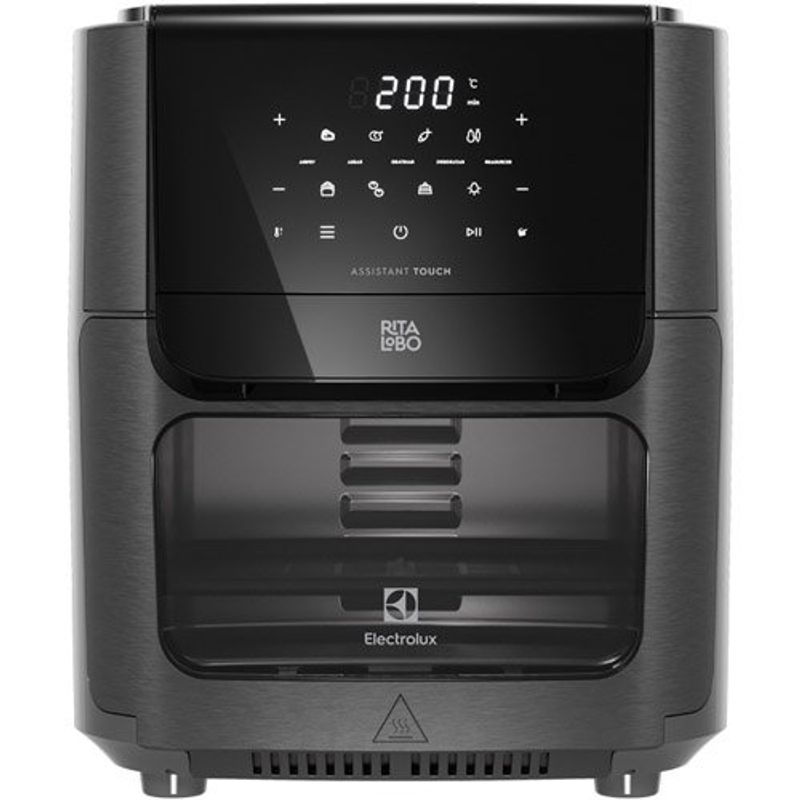 fritadeira electrolux air fryer rita lobo 12 litros eaf85 cor grafite