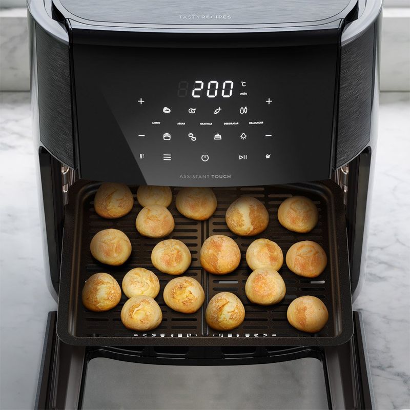 fritadeira electrolux air fryer rita lobo 12 litros eaf85 cor grafite