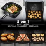 fritadeira electrolux air fryer rita lobo 12 litros eaf85 cor grafite