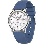 relógio analógico burei azul a-mbi