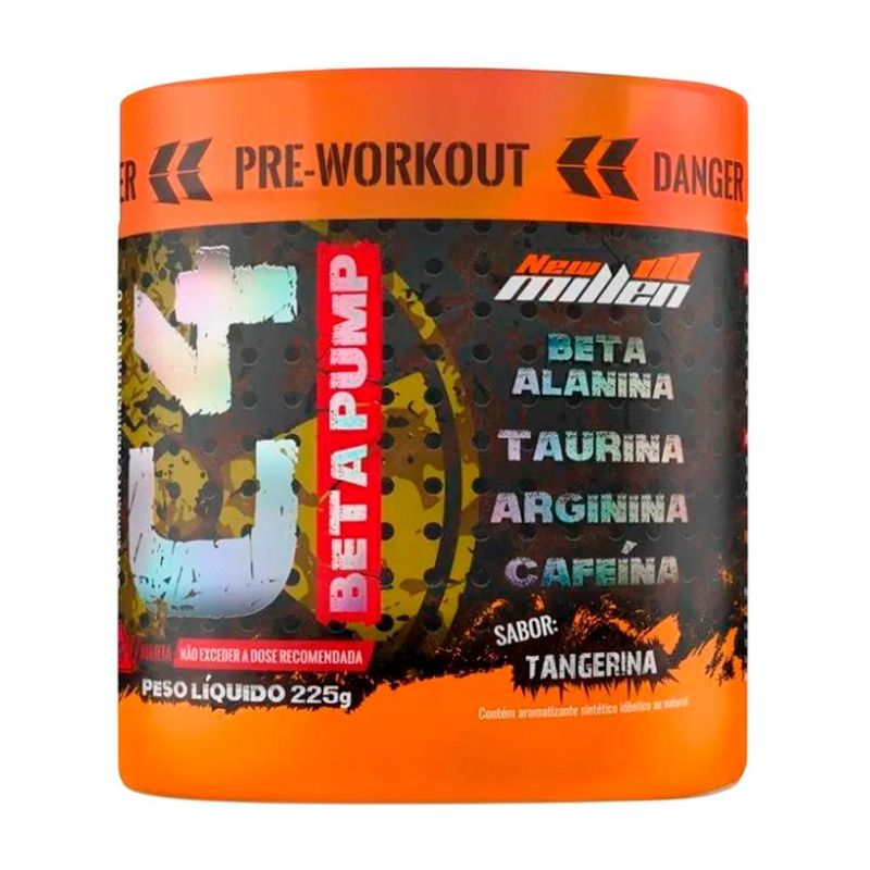 pré-treino c4 beta pump new millen tangerina 225g (mp)