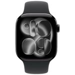 apple watch série 11 jet black alumínio 42mm p/m midnight preto at-bi