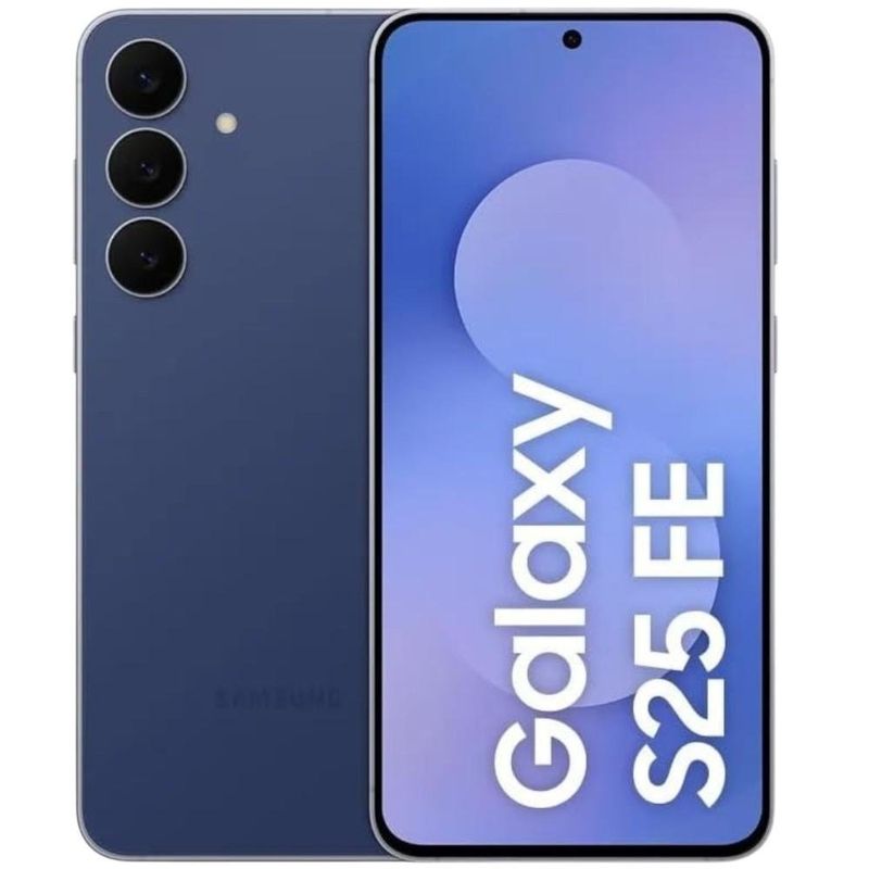 smartphone samsung s25 fe 128 gb azul tela 6.7" câmera 50mp 8gb ram