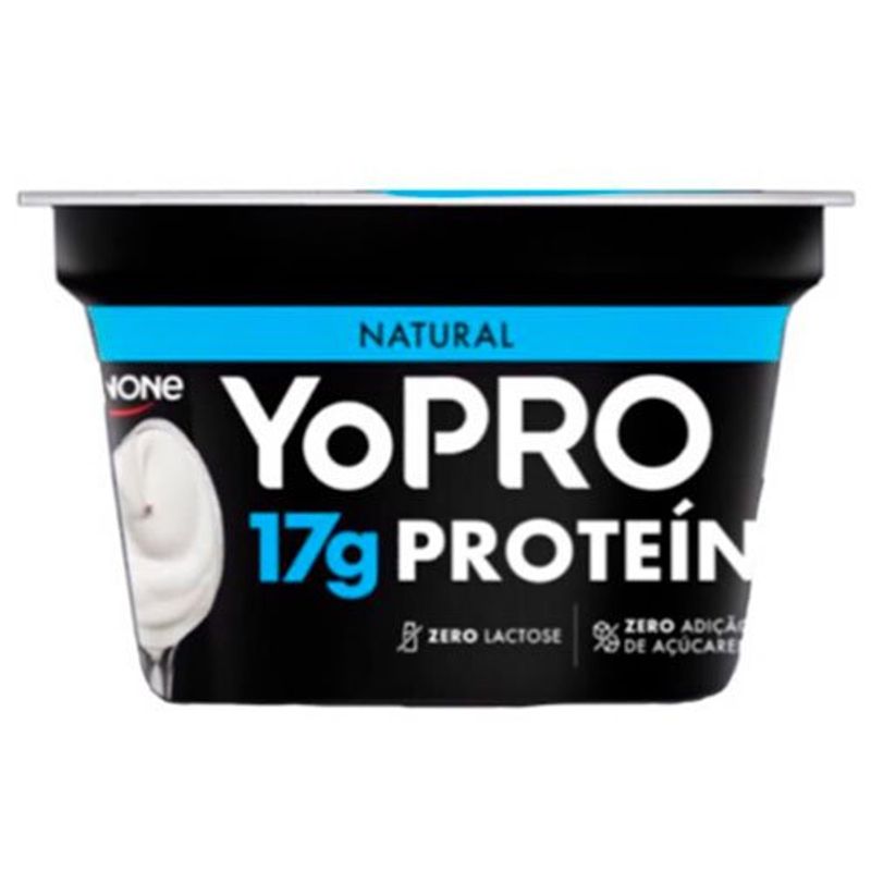 iogurte yopro 17g proteína natural 160g