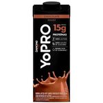 bebida láctea yopro 15g proteína sabor chocolate 1l