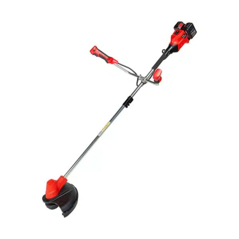 roçadeira a bateria toyama 18+18v tbt18+18bc300 com 2 baterias e carregador (mp)