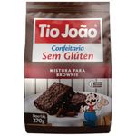 mistura para brownie tio joão confeitaria sem glúten 270g