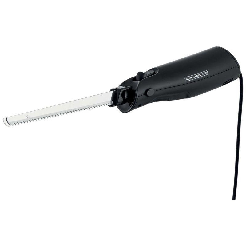 faca elétrica black+decker power blade 120w preto e inox fel150-br
