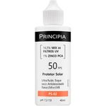 protetor solar principia 16,5% mix de filtros uv 1% zinco pca ps-02 40ml
