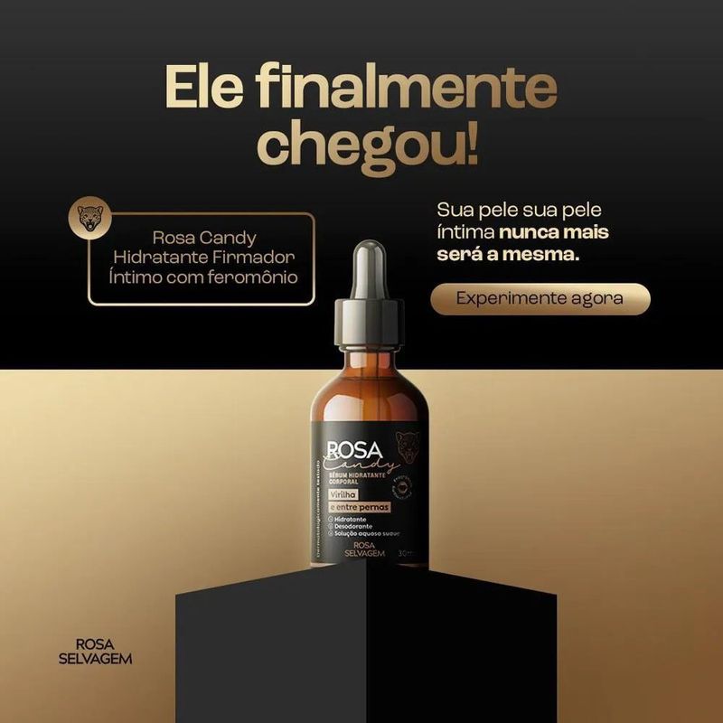 sérum hidratante corporal rosa selvagem rosa candy 30ml