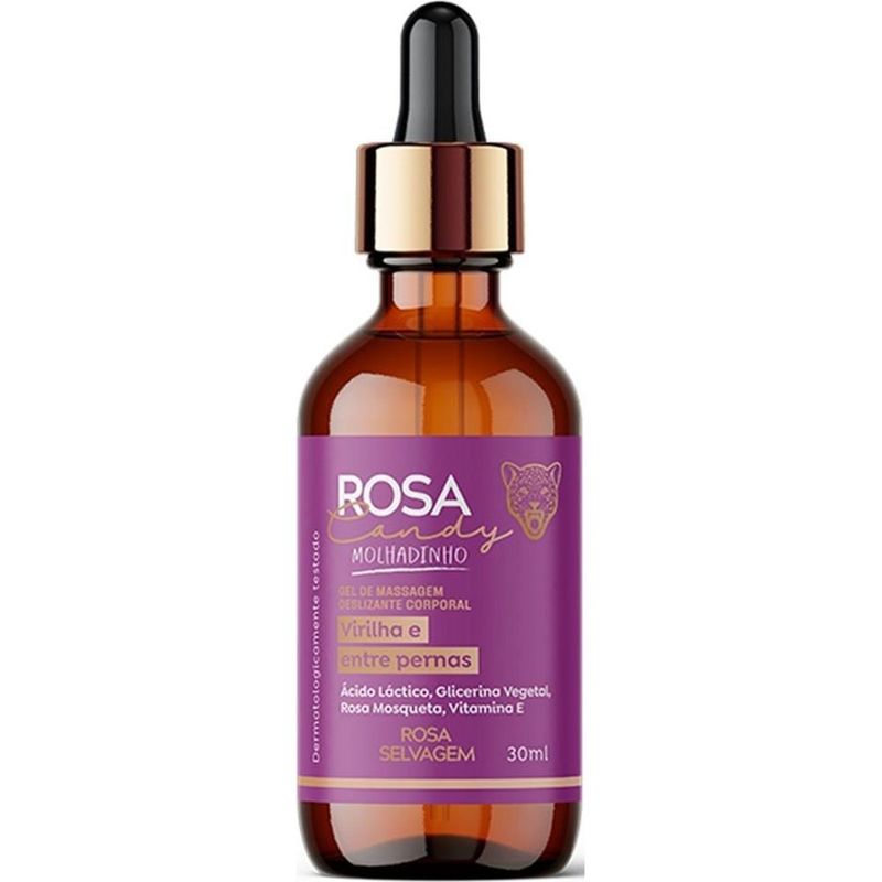 gel de massagem deslizante corporal rosa selvagem molhadinho rosa candy 30ml