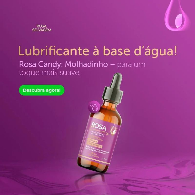 gel de massagem deslizante corporal rosa selvagem molhadinho rosa candy 30ml