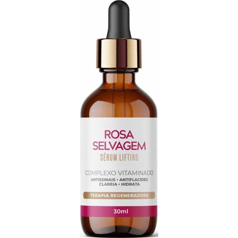 sérum lifting rosa selvagem complexo vitaminado 30ml
