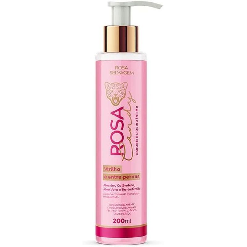 sabonete líquido íntimo rosa selvagem rosa candy 200ml