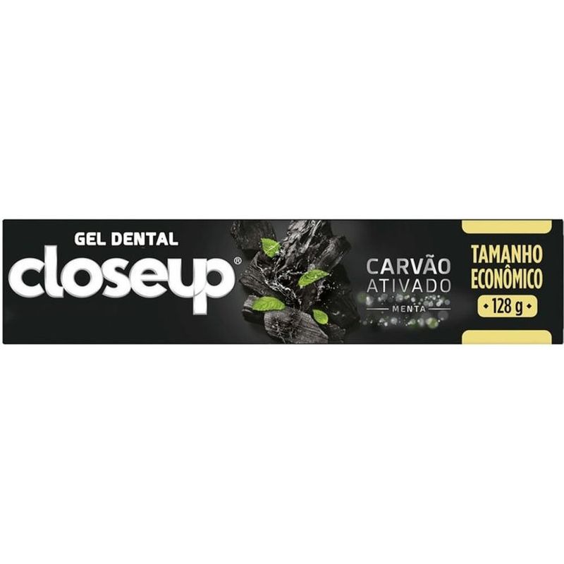 creme dental closeup carvão ativado menta 128g
