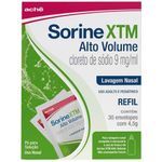 sorine xtm cloreto de sódio lavagem nasal alto volume 30 sachês 4,5g pó para solução refil aché