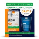 kit la roche-posay protetor solar facial anthelios uvmune airlicium fps60 40ml + gel de limpeza effaclar concentrado 50g