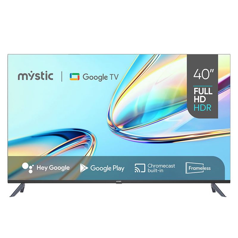 smart tv 40" mystic google tv full hd hdr10 comando de voz (mp)