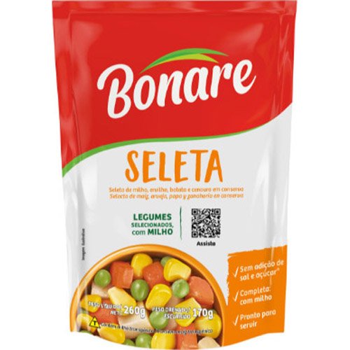 Encontraproduto.com.br - Seleta de Legumes Bonare Pouch com 170g
