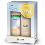 kit isdin protetor solar fusion water color cor clara fps60 50ml e micellar solution 4 em 1 400ml