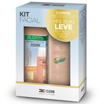 kit isdin protetor solar fusion water fps50 color cor média 50ml + micellar solution 4 em 1 400ml