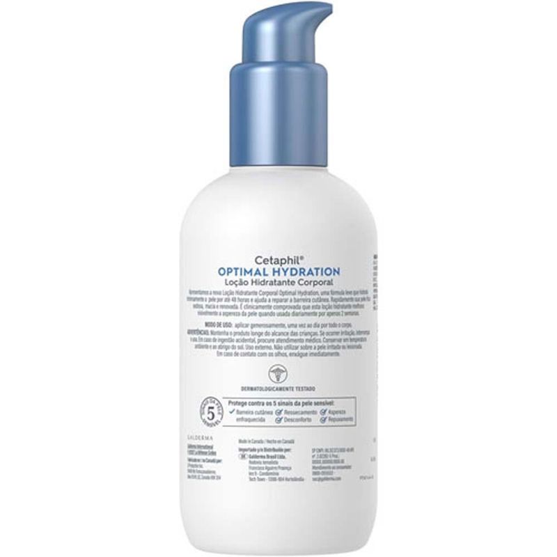 loção hidratante corporal cetaphil optimal hydration 237ml