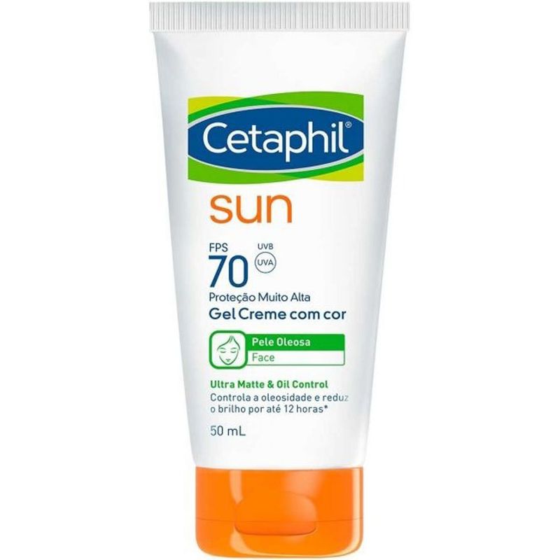 protetor solar cetaphil sun com cor pele oleosa fps70 50ml