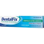 creme fixador de dentadura dentalfix sabor menta 40g