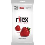 preservativo masculino lubrificado rilex morango 6 unidades