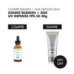 kit skinceuticals blemish + sérum facial age defense 30ml e protetor solar facial age uv defense fps 50 40g