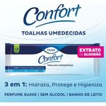 toalhas umedecidas tena confort para banho de leito suave sem álcool 19,5x14,0cm 40 unidades