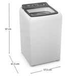 máquina de lavar 13kg consul branco cwn13abana