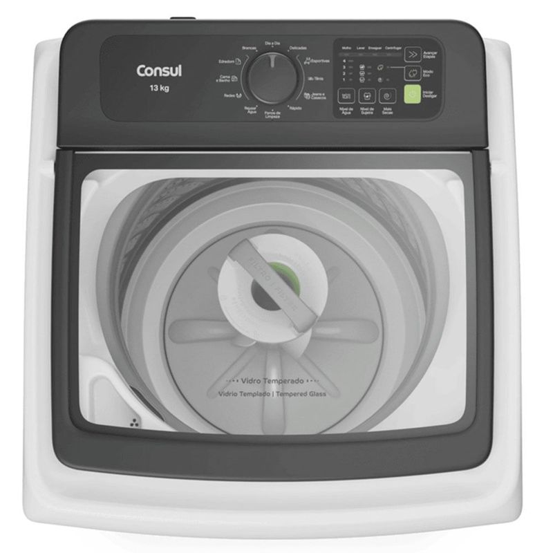 máquina de lavar 13kg consul branco cwn13abana