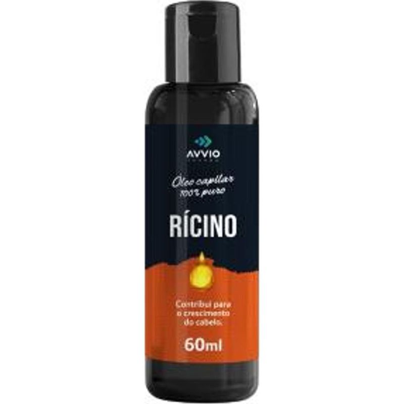 óleo capilar rícino 100% 60ml avvio