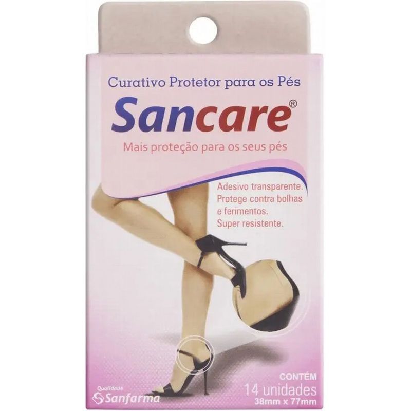 curativo super resistente protetor para pés 14 unidades sancare