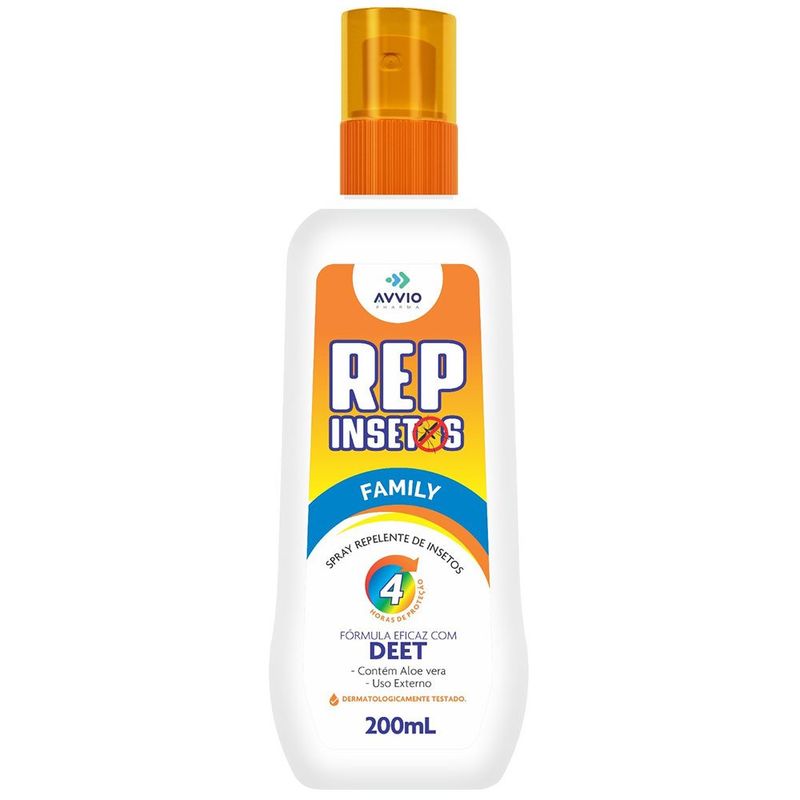repelente de insetos deep family 7% spray 200ml avvio