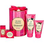 kit spa das mãos granado creme de cutículas + creme de mãos + cera + óleo fortalecedor