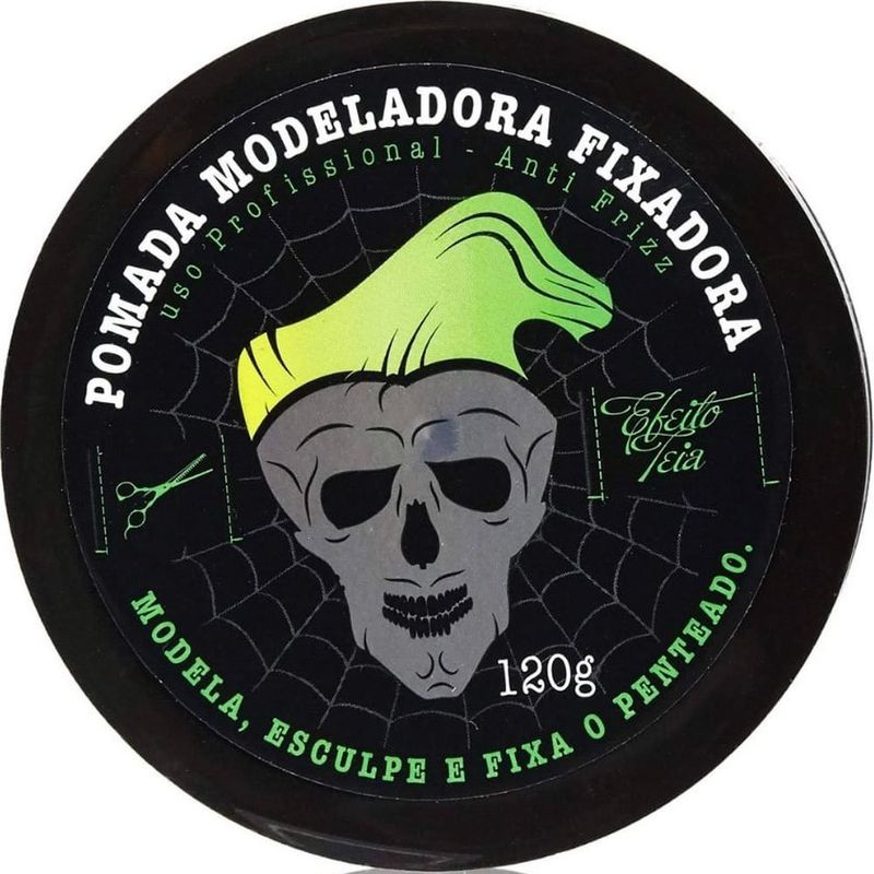 pomada modeladora fixadora studio hair efeito teia 120g muriel