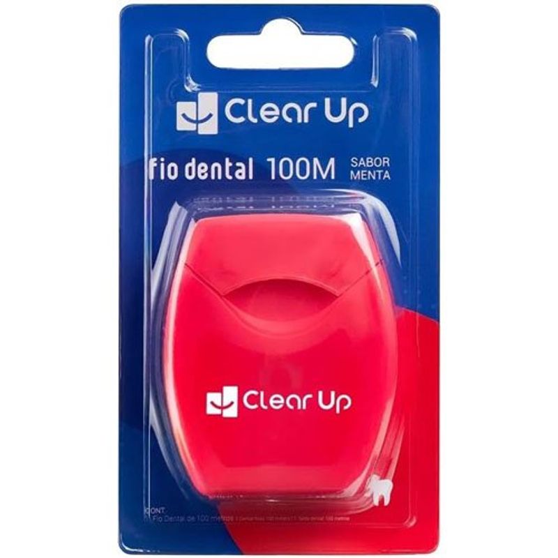 fio dental clear up sabor menta 100m
