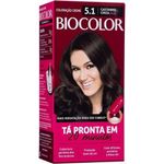 tintura para cabelo biocolor 5.1 castanho clinza festa