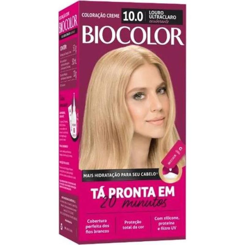 tintura para cabelo biocolor 10.0 super louro exuberante
