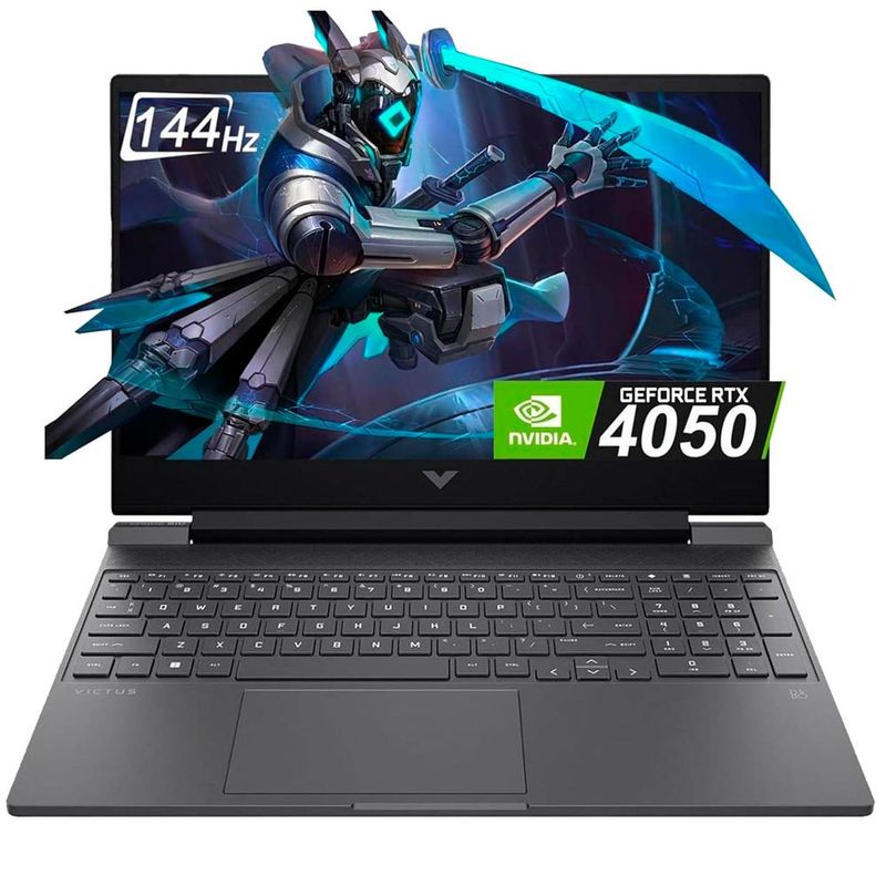 notebook gamer hp 15.6" 16gb ram 512gb prata at-bi