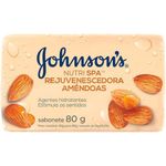 sabonete em barra johnson's nutri spa rejuvenescedora amêndoas 80g